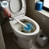 Szczotka do WC z 6 gąbkami Szary plastik z uchwytem Podgląd zdjęcia produktu 4