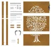 vidaXL Gartentor 100x150 cm Cortenstahl Baumdesign Produktbild-Vorschau 7