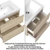 Waschtisch mit Unterschrank 60cm Alast Badmöbel Set Eiche Produktbild-Vorschau 5