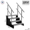 4 Stufen Standtreppe Modell 2 freistehend schwarz Treppe Produktbild-Vorschau 1