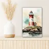 MuchoWow® - Leinwandbilder - Leuchtturm - Felsen - Weiß - Produktbild-Vorschau 6