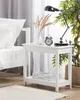 BELIANI Beistelltisch Weiß Glas MDF Platte 40 x 57 cm Produktbild-Vorschau 5