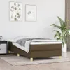 vidaXL Boxspring rám postele tmavě hnědý 80x200 cm látka Náhled obrázku produktu 2