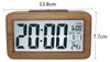 Digitaler  aus Massivholz mit Thermometer, Kalender, Produktbild-Vorschau 3