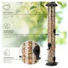 Futtersäule für Samen, Körner & Kerne 52cm, Schwarz Produktbild-Vorschau 2