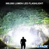 2er-Pack Wiederaufladbare LED-Taschenlampen mit hoher Produktbild-Vorschau 3