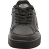 A front-facing view of a black sneaker. Produktbild-Vorschau