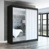 Schwebetürenschrank, 2-türig Schrank mit Spiegel! Moderne Produktbild-Vorschau 1