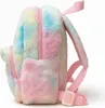 Kinderrucksack Einhorn Regenbogen Mädchen, flauschiger Produktbild-Vorschau 3