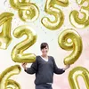 Oblique Unique 1x Folien Luftballon mit Zahl 2 Geburtstag Produktbild-Vorschau 2