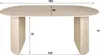 Hoyz-Kollektion – Esstisch 180 Arch – Travertin-Optik – MDF Produktbild-Vorschau 9