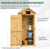 Outsunny Armoire de jardin extérieur abri de jardin en bois Voir les images du produit 3