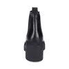 A back view of a black Chelsea boot with a platform sole. Produktbild-Vorschau