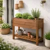 Hochbeet aus imprägniertem Fichtenholz, Ocker, 79 cm lang, Produktbild-Vorschau 1