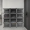Schuhschrank modular DIY Steckregal System  Kunststoff Produktbild-Vorschau 3