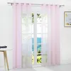 Gardinen Vorhänge Voile Gardine Transparent Dekoschal Uni Produktbild-Vorschau 2