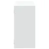 A white wall shelf shown from the side against a white background. Voir les images du produit