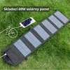 60W skladacia solárna nabíjačka - vonkajšia powerbanka USB Náhľad obrázku produktu 1
