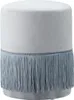 Samthocker mit Fransen Hocker Ø 26 x 36 cm Fußhocker in Produktbild-Vorschau 1