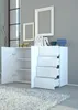 Sideboard >Onda< in Weiß Hochglanz - 130x81,2x40cm Produktbild-Vorschau 2