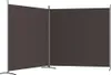 vidaXL 2-pc. Paravent brun 348x180 cm tissu Voir les images du produit 5