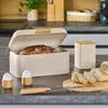 ZELLER 25416 Brotkasten, Metall/Bambus, beige, ca. 30,5 x Produktbild-Vorschau 7