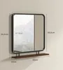 HOMCOM Nástěnné zrcadlo 55 x 55,5 cm Celotělové zrcadlo s Náhled obrázku produktu 10