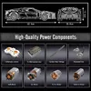 Mould King Remote Control Voiture Noire Hyper Car 13163S Produktbild-Vorschau 4