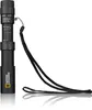 A black monocular telescope with a black lanyard is shown against a white background. Produktbild-Vorschau