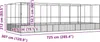vidaXL Voliere mit Erweiterung Silbern 725x307x212 cm Stahl Produktbild-Vorschau 7