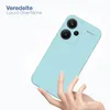 A hand holding a light blue phone case. Produktbild-Vorschau