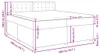 vidaXL Boxspringbett mit Matratze Dunkelgrau 200x200 cm Produktbild-Vorschau 8