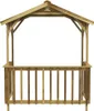 vidaXL Pavillon de barbecue en pin imprégné 163,5x93x210 cm Voir les images du produit 4