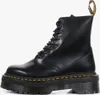 A black Dr. Martens boot with a thick platform sole is shown against a white background. Náhled obrázku produktu
