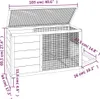 Kaninchenstall Rot 103x44x69,5 cm Massivholz Kiefer Produktbild-Vorschau 6