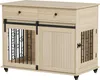 Hundebox auf Rädern, 2 Türen, 2 Schubladen, für mittlere Produktbild-Vorschau 1