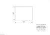 A technical drawing with dimensions and text describing a cut-out worktop. Produktbild-Vorschau
