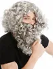 WIG ME UP Perücke Bart Vollbart Grau Prophet Magier Produktbild-Vorschau 1