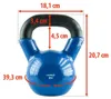 Knv08 blauwe kettlebell van gietijzer met vinylcoating, HMS Productafbeelding-voorbeeld 12