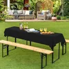 Tischdecken Bierzeltgarnitur 8er-Pack 100x250cm Schwarz Produktbild-Vorschau 7