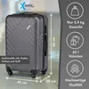 Xonic Design Reisekoffer mit Rollen– ABS Hartschalenkoffer Produktbild-Vorschau 2