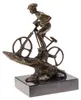 Bronze Skulptur Mountainbike 25cm Biker Radsport Fahrrad Produktbild-Vorschau 1