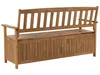 BELIANI 3-Sitzer Gartenbank Hellbrun Akazienholz 160 cm mit Produktbild-Vorschau 6