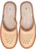Herren Naturleder Hausschuhe Klassische Slippers Pantoffeln Produktbild-Vorschau 4