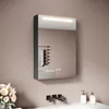 SONNI 48,5 x 70 x 13 cm Einzeltür-Holzspiegelschrank mit Produktbild-Vorschau 2