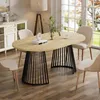 Runder Ausziehbarer Tisch für Esszimmer, 100-180cm 4-8 Produktbild-Vorschau 4