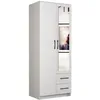2-türig Kleiderschrank mit Schubladen Roma 80 cm Schrank Produktbild-Vorschau 2