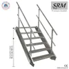 6 Stufen Stahltreppe beidseitig. Geländer Breite 60cm Produktbild-Vorschau 1