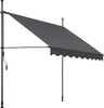 A gray awning extended from a support structure. Náhled obrázku produktu