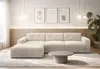 AX LIVING Canapé en L Corlu, couleur creme, pour salon, 310 Voir les images du produit 1